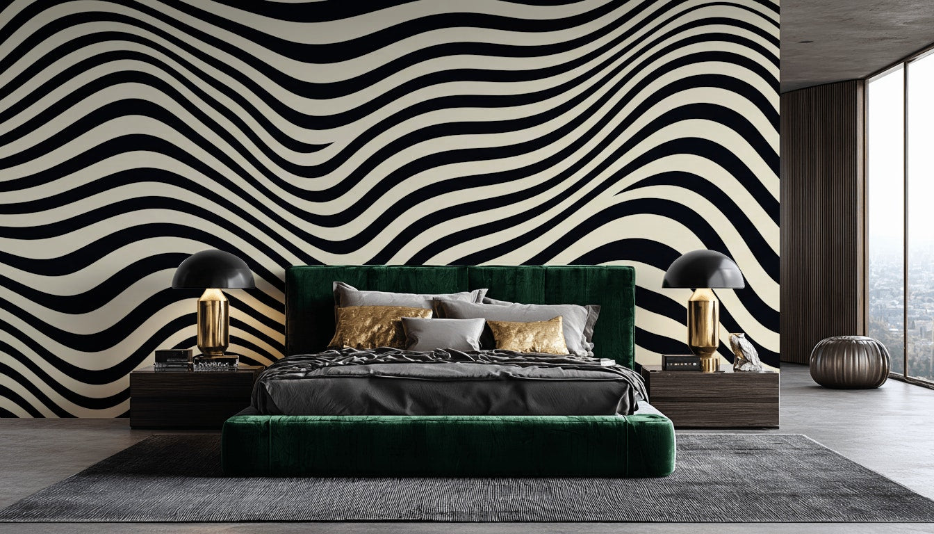 White Background Wallpaper Abstract Pattern Wall Mural