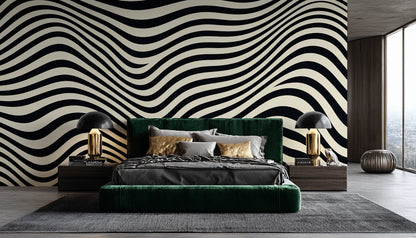 White Background Wallpaper Abstract Pattern Wall Mural