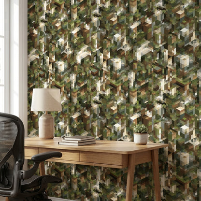 Geometric Wallpaper Abstract Removable Modern Wall Art