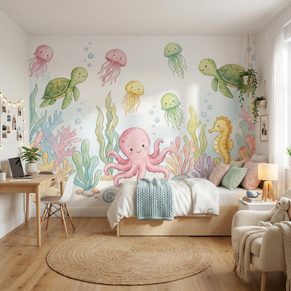 Underwater Wallpaper Sea Creatures Coral Wall Mural