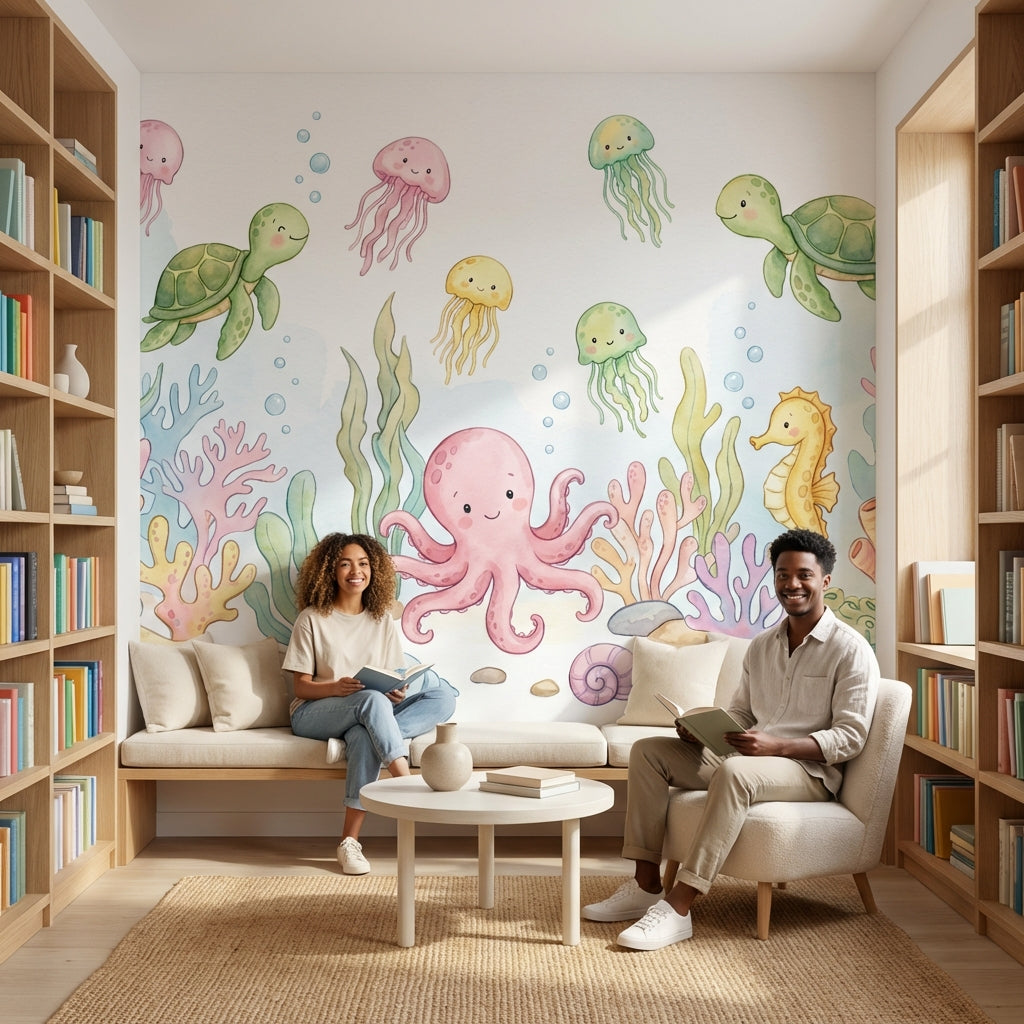 Underwater Wallpaper Sea Creatures Coral Wall Mural