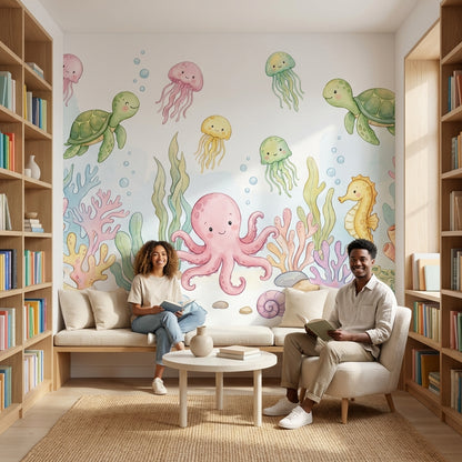Underwater Wallpaper Sea Creatures Coral Wall Mural