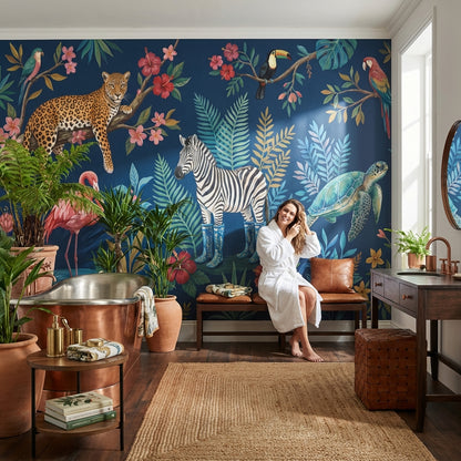 Exotic Jungle Wallpaper Vibrant Tropical Wall Mural