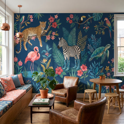 Exotic Jungle Wallpaper Vibrant Tropical Wall Mural