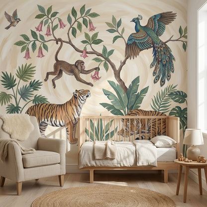 Wildlife Jungle Wallpaper Tropical Nature Wall Mural