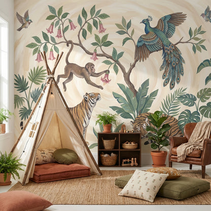 Wildlife Jungle Wallpaper Tropical Nature Wall Mural
