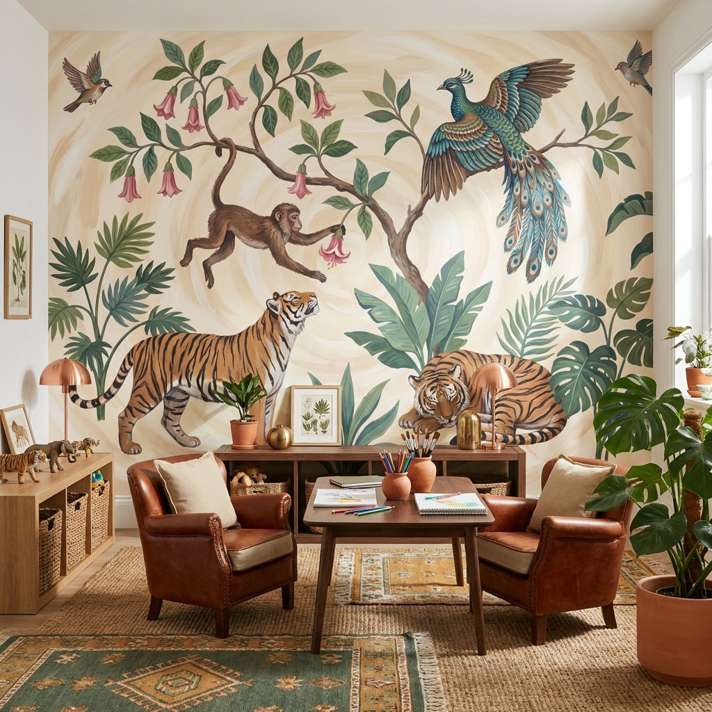 Wildlife Jungle Wallpaper Tropical Nature Wall Mural