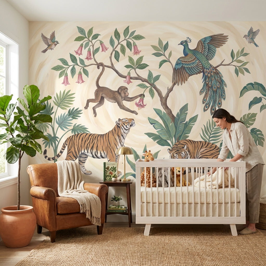 Wildlife Jungle Wallpaper Tropical Nature Wall Mural