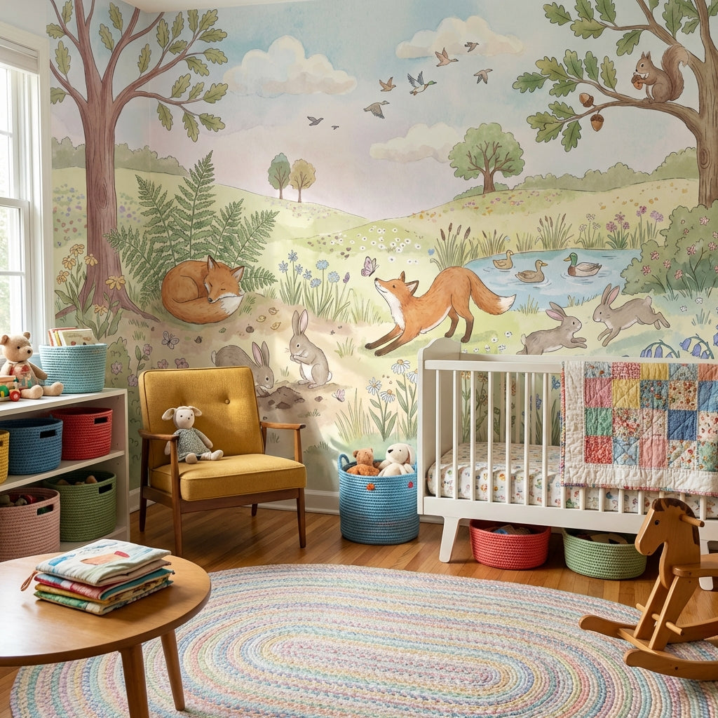 Nature Wallpaper Animals Vintage Wall Mural