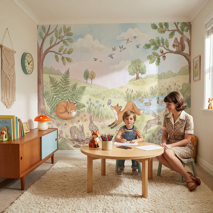 Nature Wallpaper Animals Vintage Wall Mural