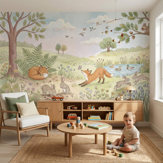 Nature Wallpaper Animals Vintage Wall Mural
