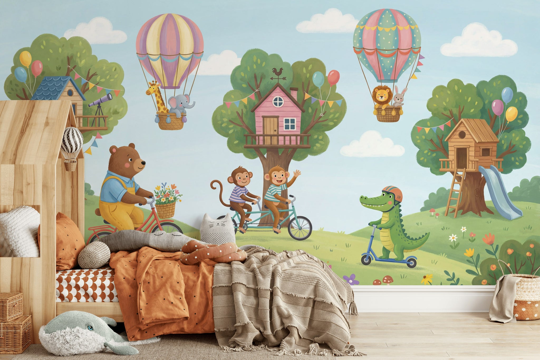 Treehouse Wallpaper Whimsical Nature Wall Mural