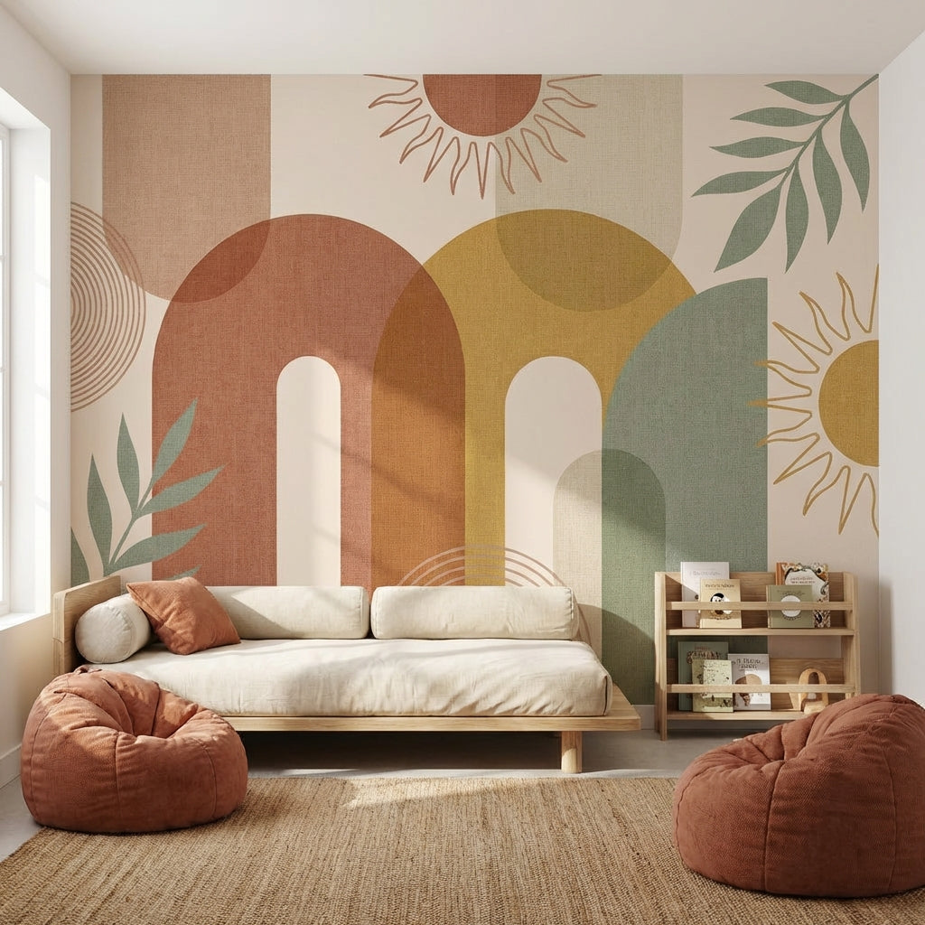 Geometric Wallpaper Modern Abstract Removable Wall Decor