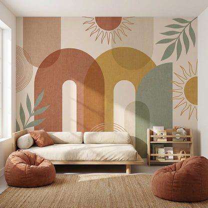Geometric Wallpaper Modern Abstract Removable Wall Decor