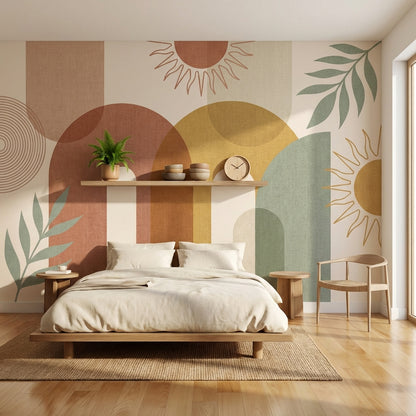 Geometric Wallpaper Modern Abstract Removable Wall Decor