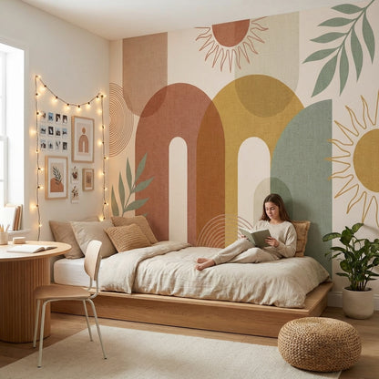 Geometric Wallpaper Modern Abstract Removable Wall Decor