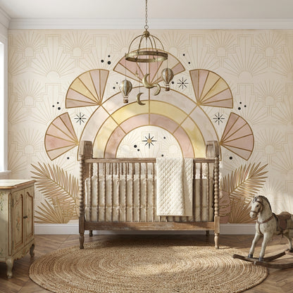 Art Deco Wallpaper Geometric Abstract Wall Mural