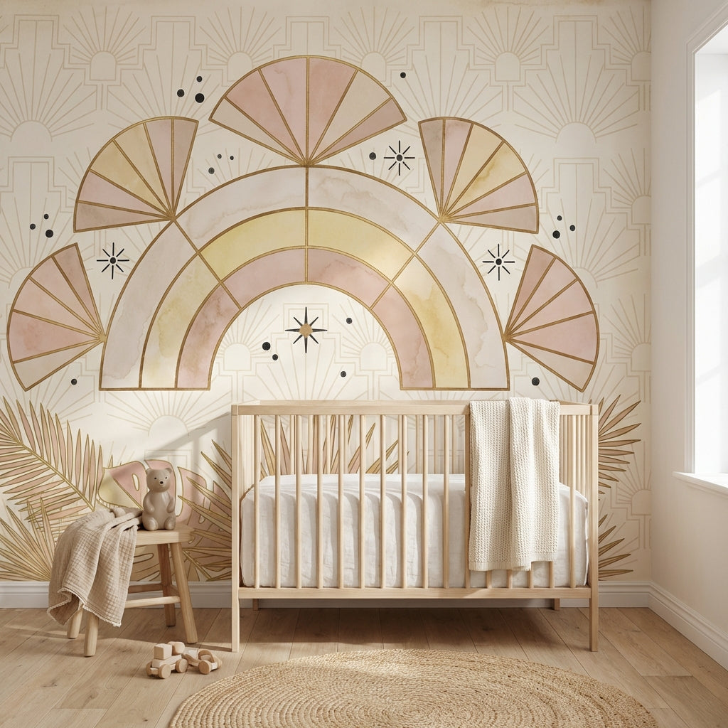 Art Deco Wallpaper Geometric Abstract Wall Mural