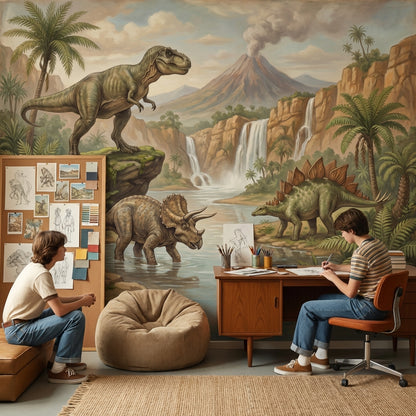 Dinosaurs Wallpaper Prehistoric Nature Wall Mural