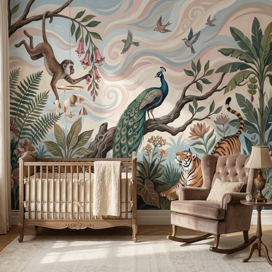 Jungle Wallpaper Animals Exotic Wall Mural