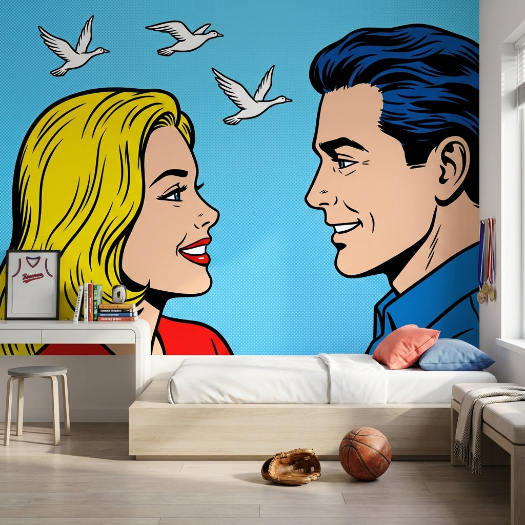 Pop Art Wallpaper Illustration Modern Wall Mural