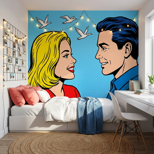 Pop Art Wallpaper Illustration Modern Wall Mural