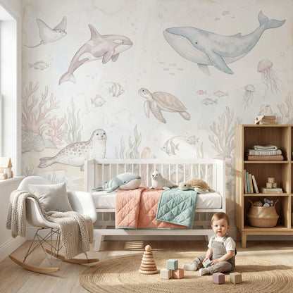 Marine Life Wallpaper Ocean Sea Animals Wall Mural