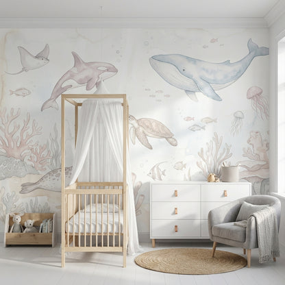 Marine Life Wallpaper Ocean Sea Animals Wall Mural