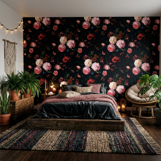 Floral Wallpaper Vintage Botanical Wall Mural