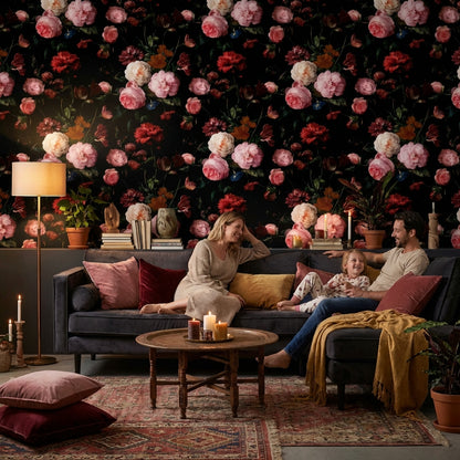 Floral Wallpaper Vintage Botanical Wall Mural