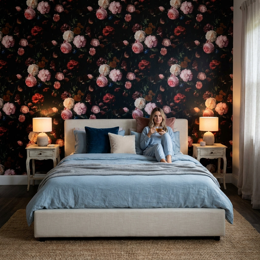 Floral Wallpaper Vintage Botanical Wall Mural