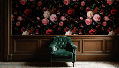 Floral Wallpaper Vintage Botanical Wall Mural