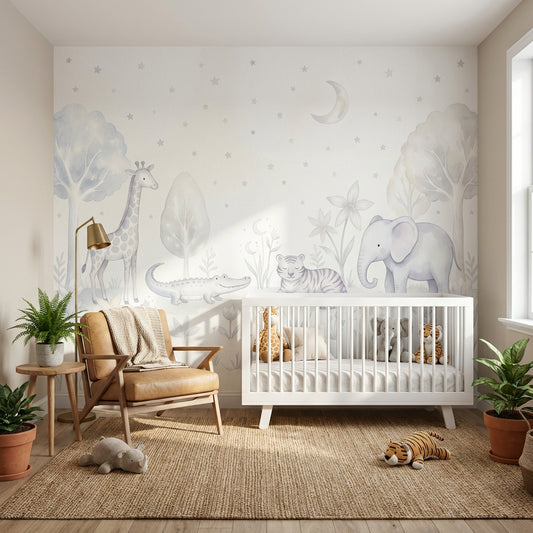 White Background Wallpaper Neutral Backdrop Minimal Removable Wall Decor