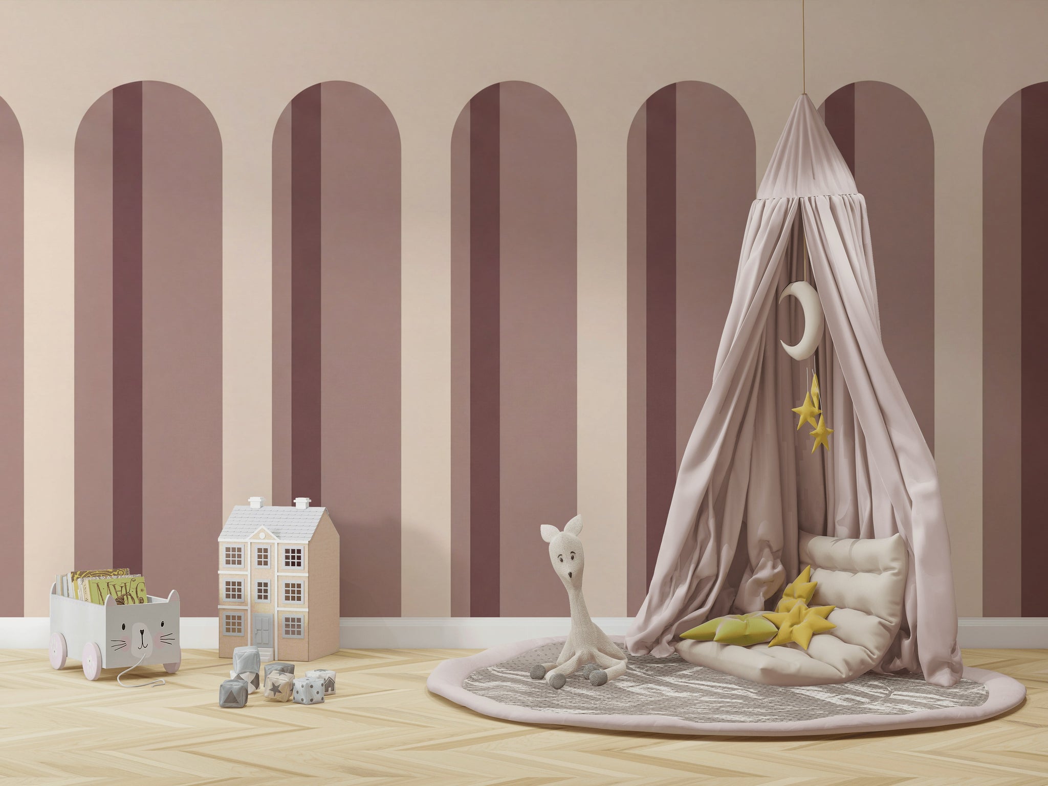 Art Deco Arches Wallpaper Deco Arch Geometric Arch Wall Mural