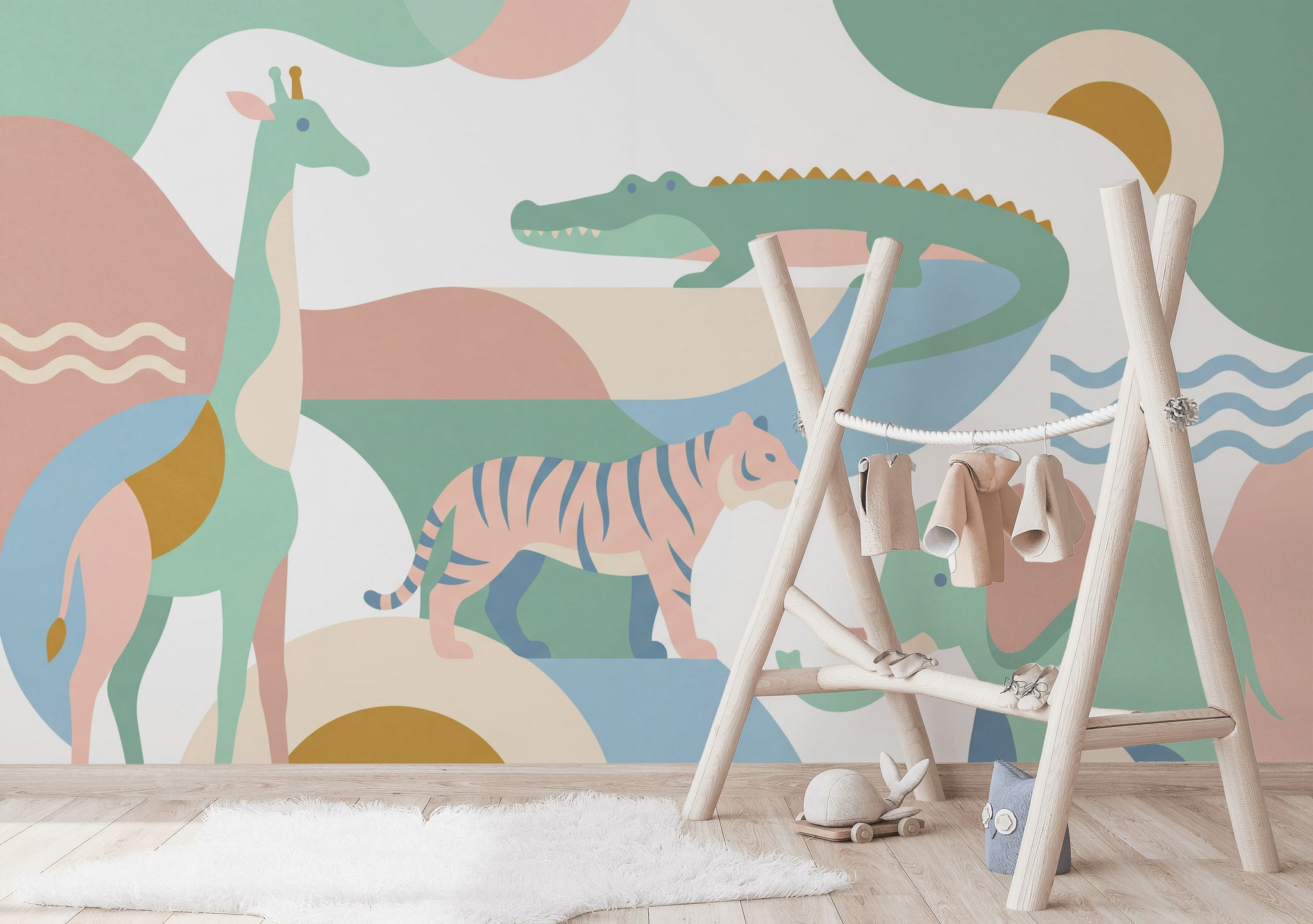 White Background Wallpaper Neutral Pastel Removable Wall Decor
