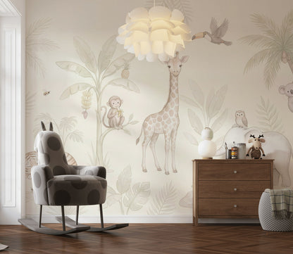 White Background Wallpaper Neutral Minimal Wall Mural