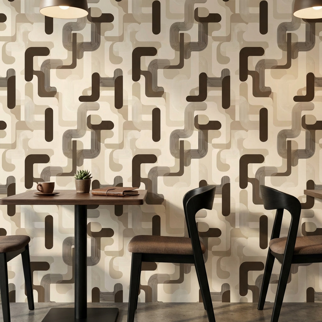White Background Wallpaper Mid Century Modern White Background Decorative Mural