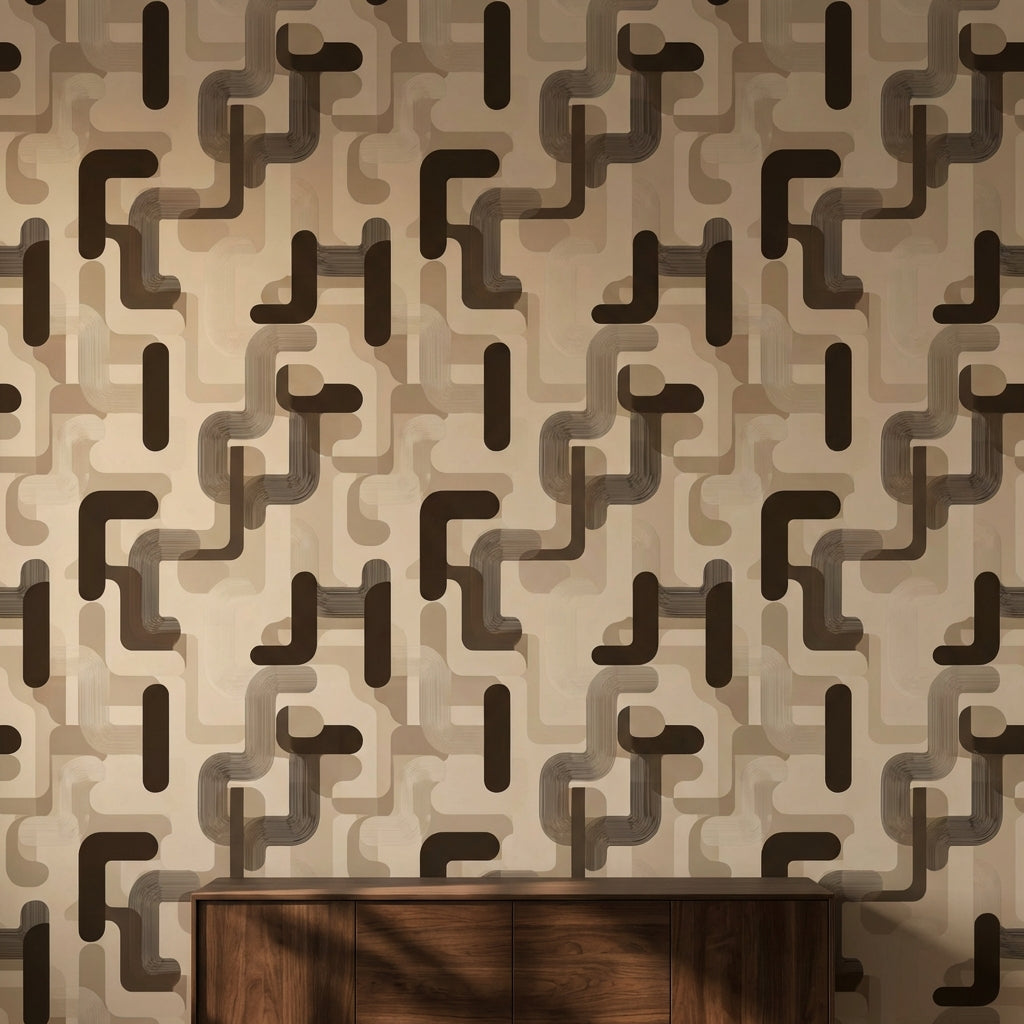 White Background Wallpaper Mid Century Modern White Background Decorative Mural
