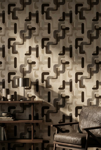 White Background Wallpaper Mid Century Modern White Background Decorative Mural