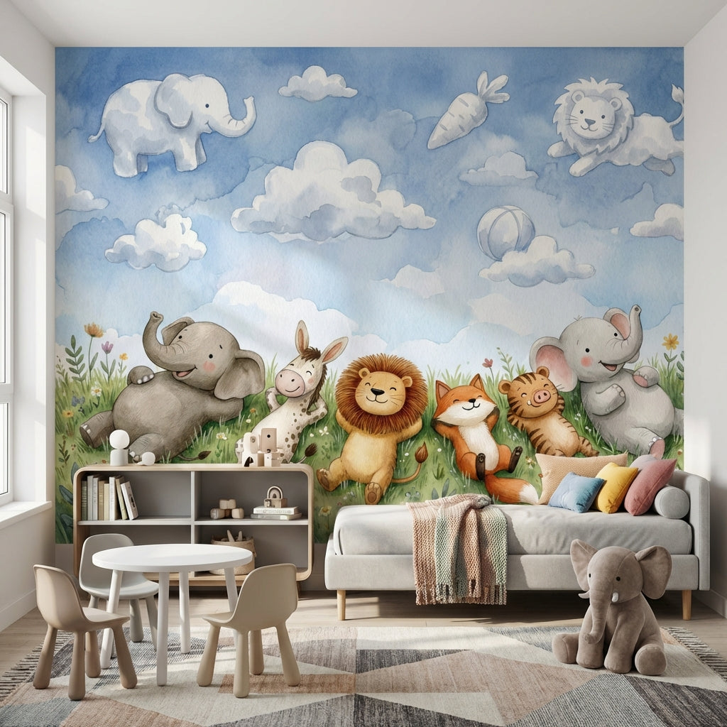 Blue Sky Clouds Wallpaper Sky Clouds Removable Wall Decor