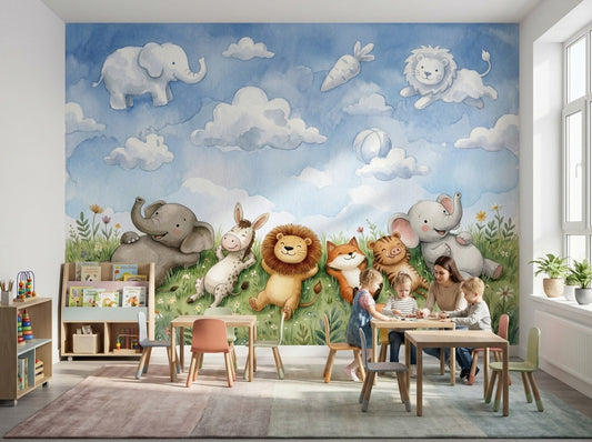 Blue Sky Clouds Wallpaper Sky Clouds Removable Wall Decor