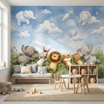 Blue Sky Clouds Wallpaper Sky Clouds Removable Wall Decor