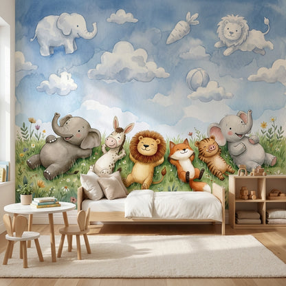 Blue Sky Clouds Wallpaper Sky Clouds Removable Wall Decor