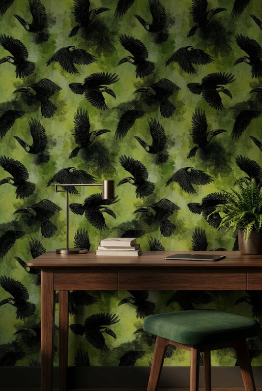 Tropical Birds Wallpaper Toucan Birds Exotic Birds Decorative Mural