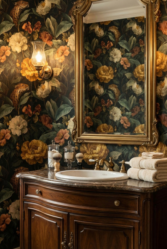 Maximalist Wallpaper Botanical Vintage Decorative Mural