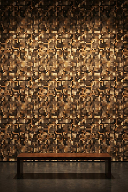 Pixelated Wallpaper Geometric Mosaic Decorative Mural