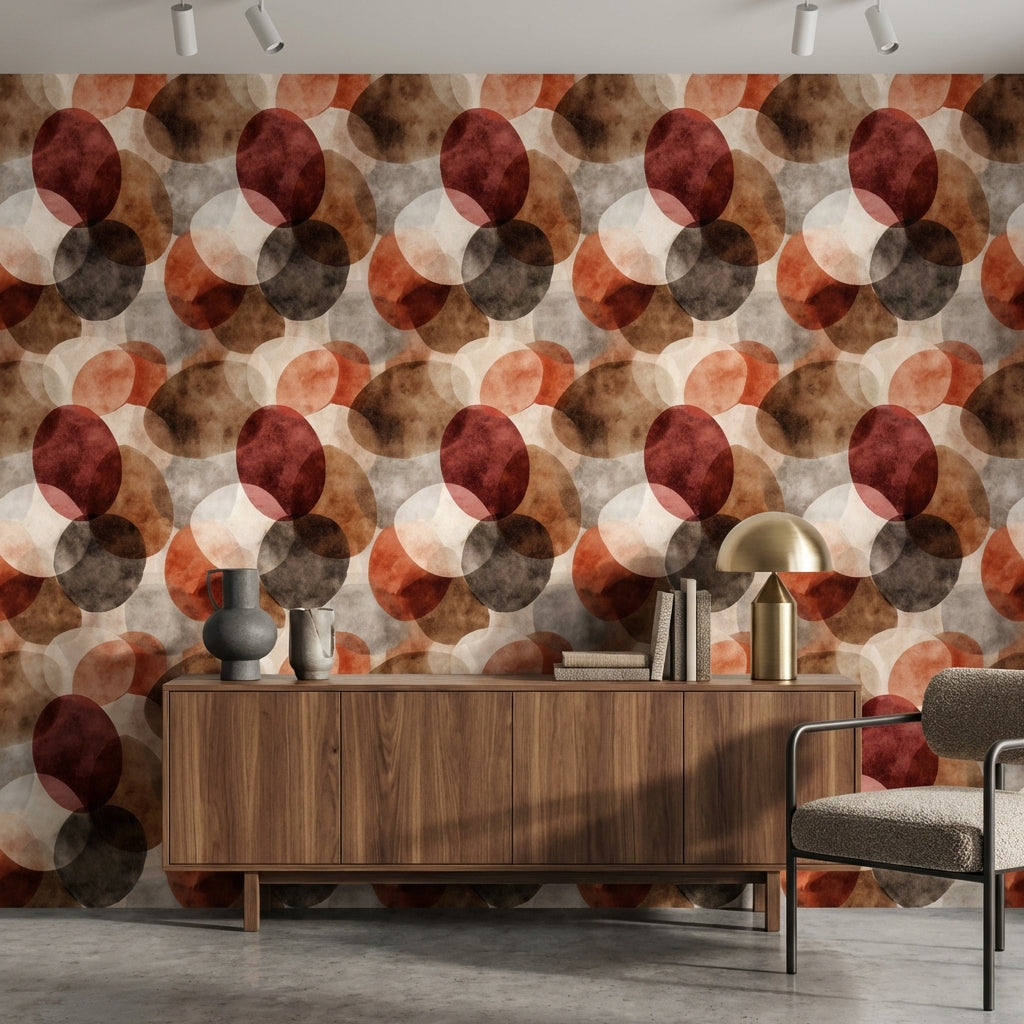 Mid-Century Modern Wallpaper Retro Modern Decorative Mural