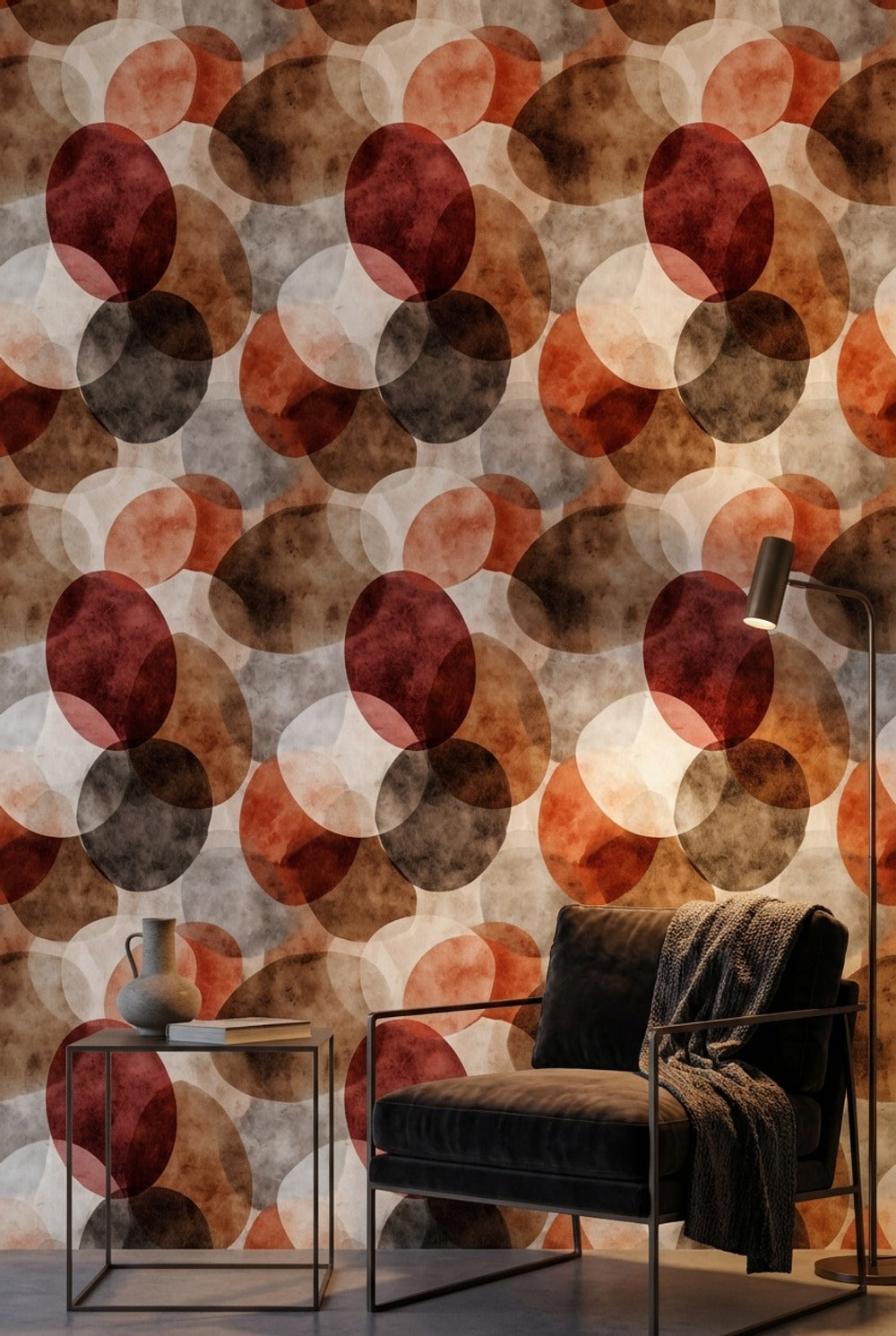 Mid-Century Modern Wallpaper Retro Modern Decorative Mural