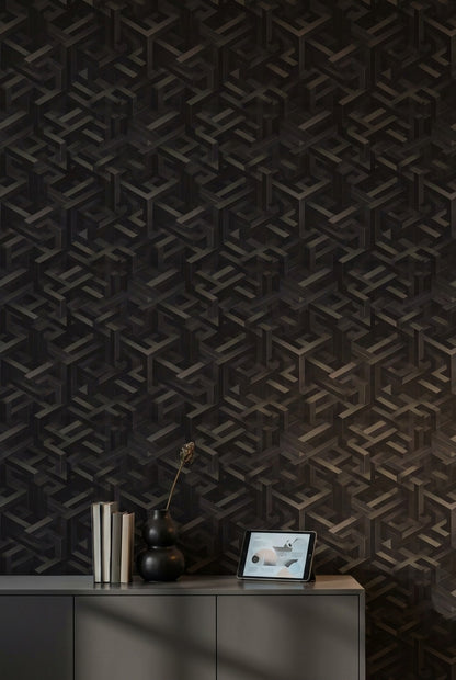 3D Illusion Wallpaper Maze Removable Architectural Wall Art
