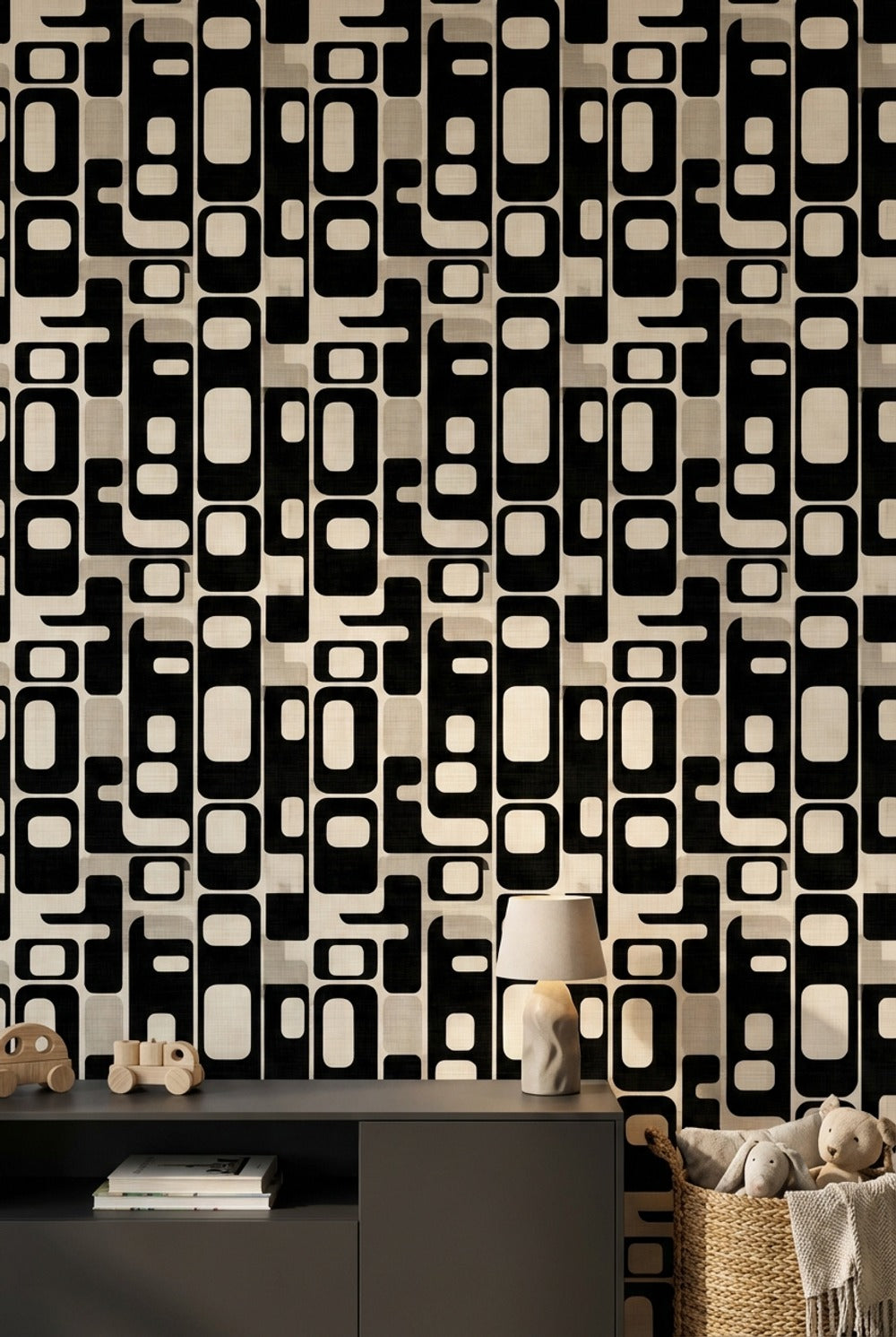 Mid Century Modern Wallpaper Geometric Modern Decorative Mural